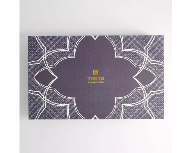 Tokyo Design Studio - Lily Flower Bowl 2pcs Giftset w/chopsticks Pur/Lbl 14.8x6.8cm 550ml
