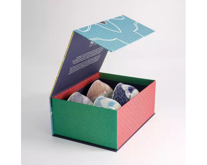 Tokyo Design Studio - Lily Flower Cup 4pcs Giftset 8.4x5.5cm 150ml 1 set