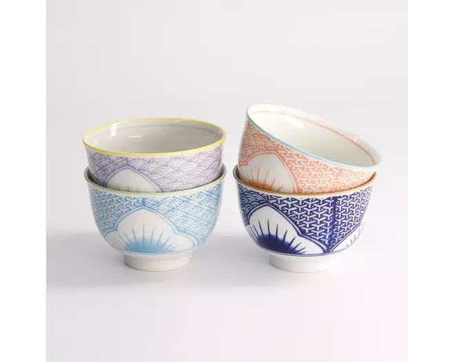 Tokyo Design Studio - Lily Flower Cup 4pcs Giftset 8.4x5.5cm 150ml 1 set