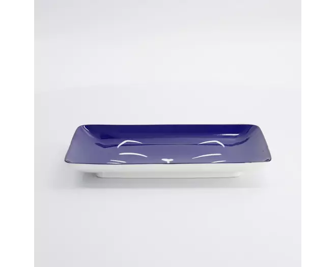Tokyo Design Studio - Kawaii Lucky Cat Sushi Plate 21x13.5cm Blue 6pcs