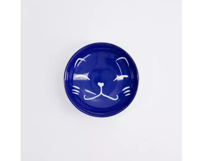 Tokyo Design Studio - Kawaii Lucky Cat Sauce Plate 9x2.5cm Blue 6pcs