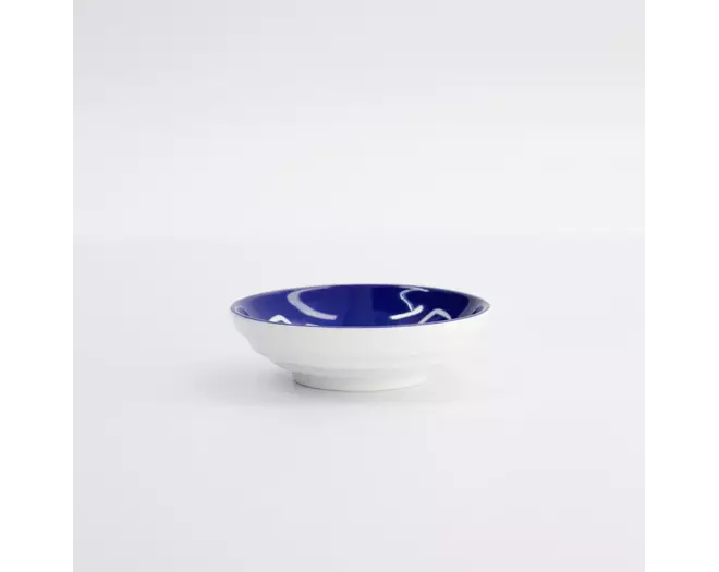 Tokyo Design Studio - Kawaii Lucky Cat Sauce Plate 9x2.5cm Blue 6pcs
