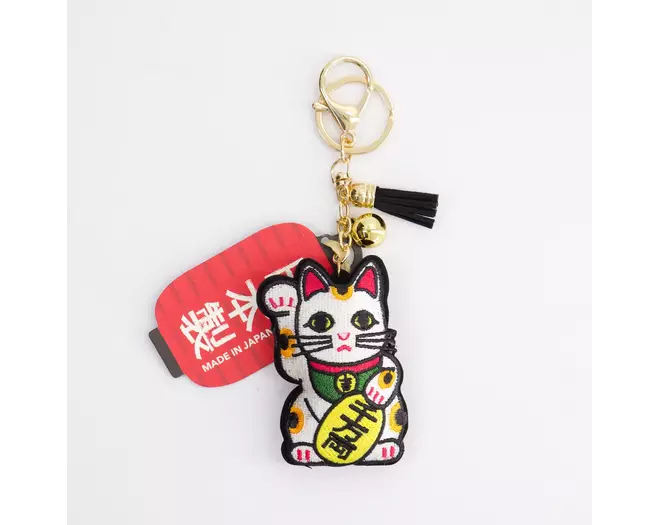 Tokyo Design Studio - Patch Keychain Lucky Cat  1pc