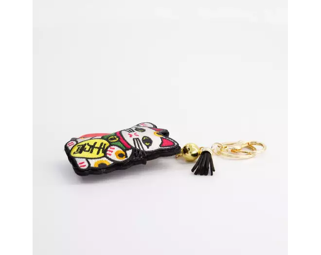 Tokyo Design Studio - Patch Keychain Lucky Cat  1pc