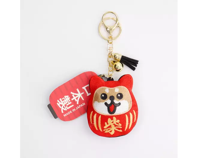 Tokyo Design Studio - Patch Keychain Daruma Shiba-Dog 1pc