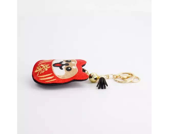 Tokyo Design Studio - Patch Keychain Daruma Shiba-Dog 1pc