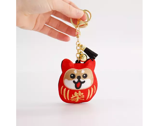 Tokyo Design Studio - Patch Keychain Daruma Shiba-Dog 1pc
