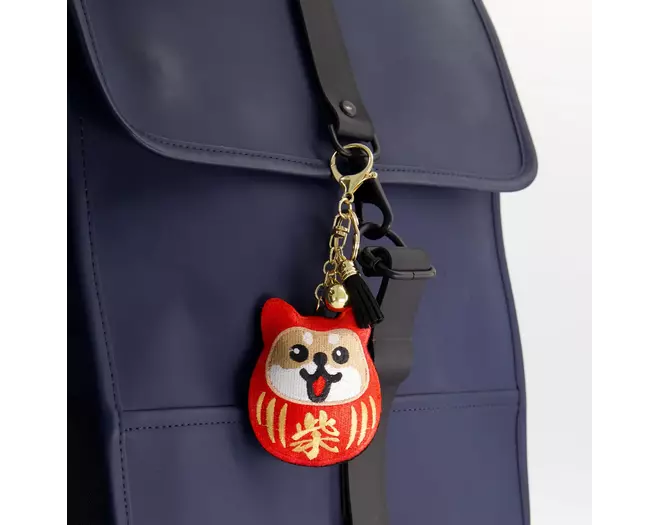 Tokyo Design Studio - Patch Keychain Daruma Shiba-Dog 1pc