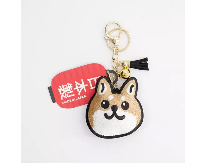 Tokyo Design Studio - Patch Keychain Shiba-Dog Face 1pc