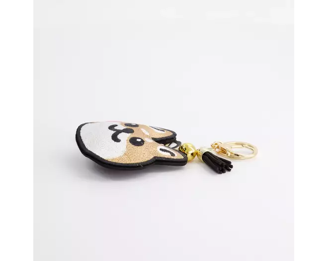 Tokyo Design Studio - Patch Keychain Shiba-Dog Face 1pc
