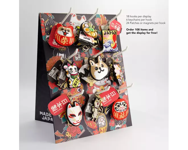 Tokyo Design Studio - Patch Keychain Shiba-Dog Face 1pc