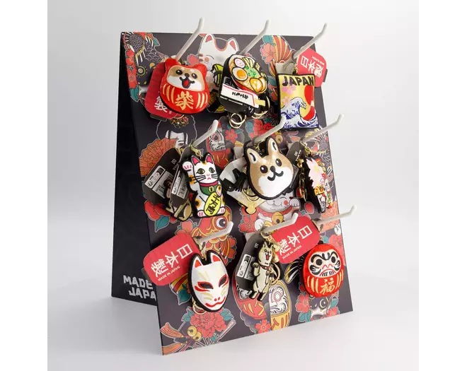 Tokyo Design Studio - Display for Keychains and Patches Incl. 18 Hooks 1pc