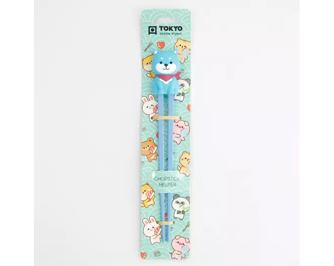 Tokyo Design Studio - Children Chopsticks Shiba Blue 22cm 6pcs