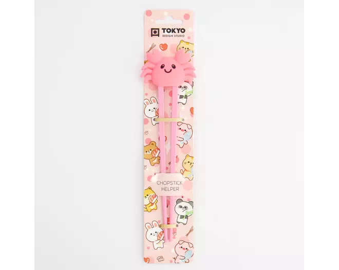 Tokyo Design Studio - Children Chopsticks Crab Pink 22cm 6pcs
