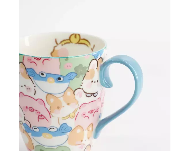 Tokyo Design Studio - Kawaii Animals Mug W/Giftbox 8.5x10.2cm 340ml 6pcs
