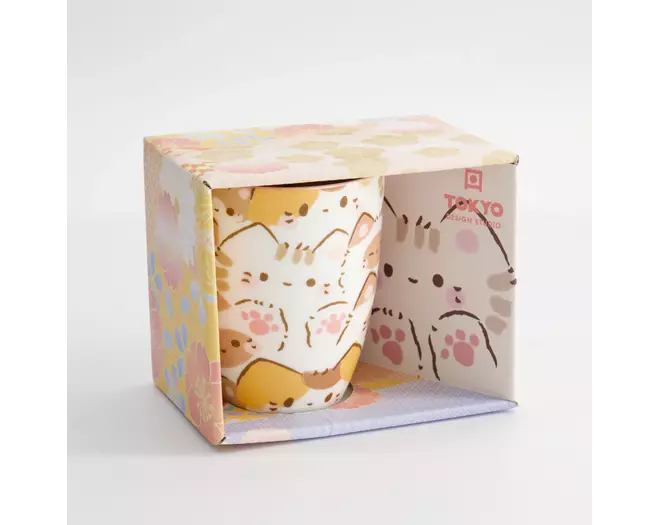 Tokyo Design Studio - Kawaii Cat Mug W/Giftbox 8.5x10.2cm 340ml 6pcs