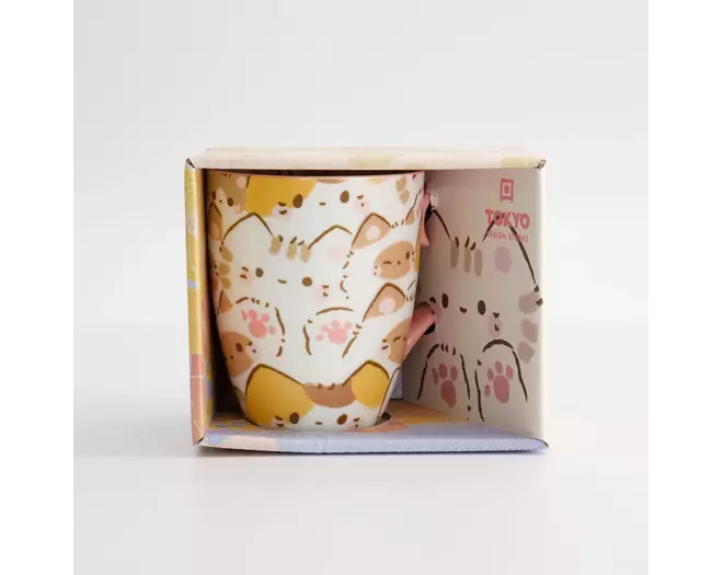 Tokyo Design Studio - Kawaii Cat Mug W/Giftbox 8.5x10.2cm 340ml 6pcs