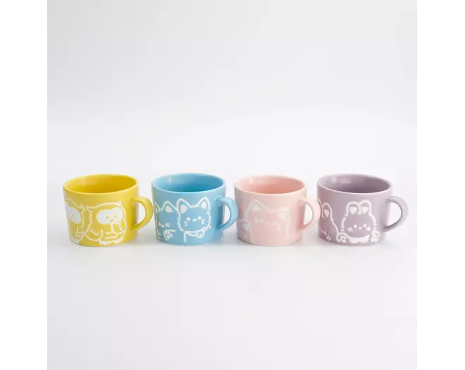Tokyo Design Studio - Kawaii Animals Mug 4pcs Giftset 8x6cm 2 sets