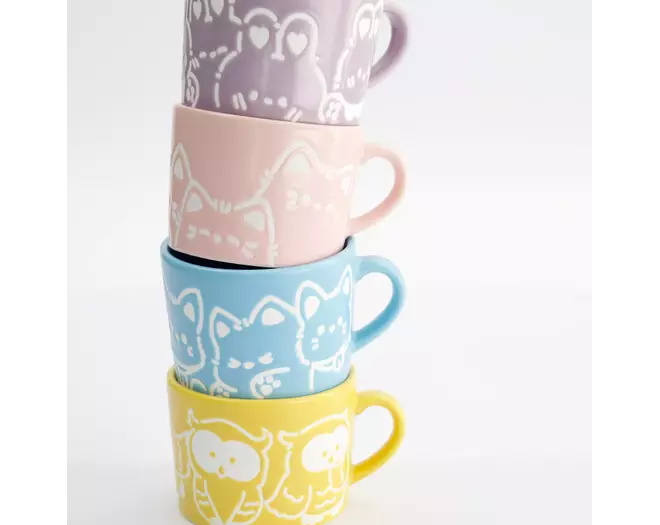 Tokyo Design Studio - Kawaii Animals Mug 4pcs Giftset 8x6cm 2 sets