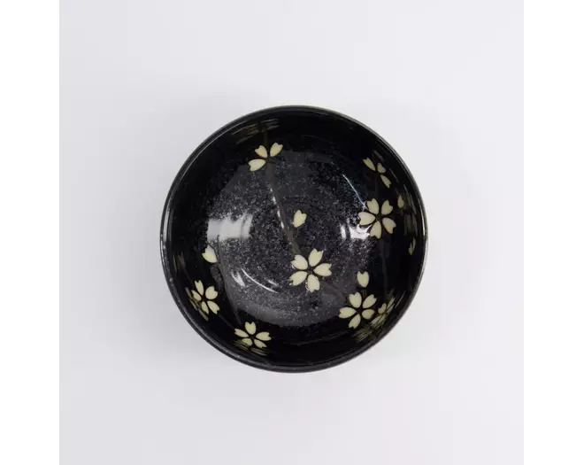 Tokyo Design Studio - Sakura Bowl 12.5x7cm Black 450ml 6pcs