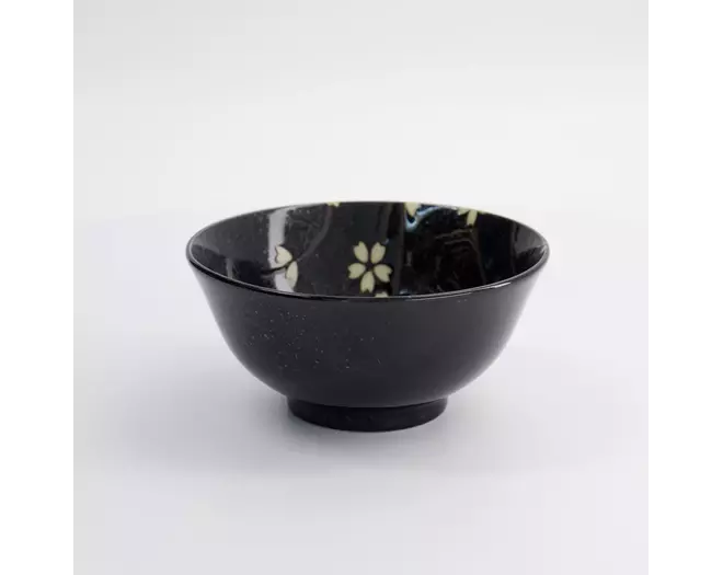 Tokyo Design Studio - Sakura Bowl 15.3x7.5cm Black 650ml 6pcs