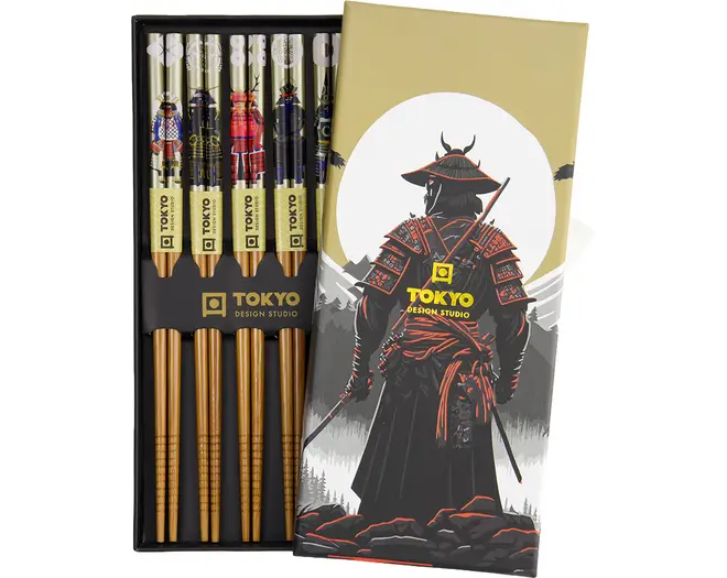 Tokyo Design Studio - Chopstick Samurai 5 pair Giftset 10 sets