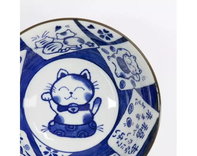 Tokyo Design Studio - Kawaii Tayo Bowl Cat Neko 14.9x6.7cm 500ml 6pcs