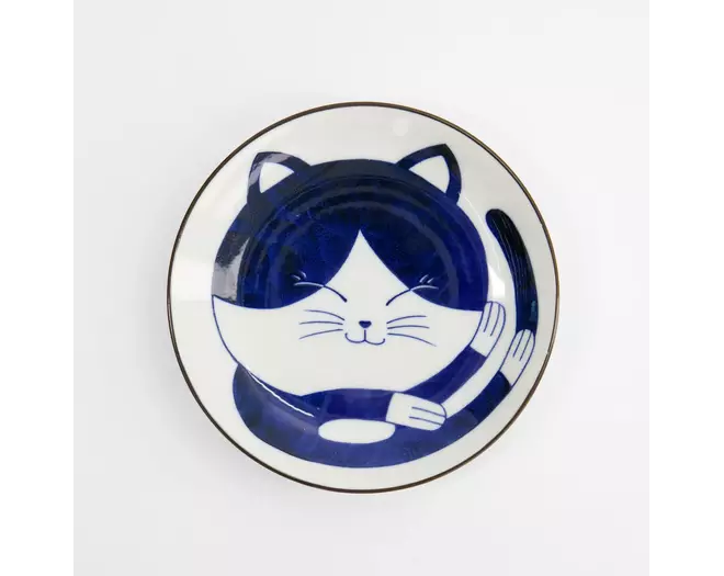 Tokyo Design Studio - Kawaii Round Plate Cat Neko 16.7x2.8cm 6pcs