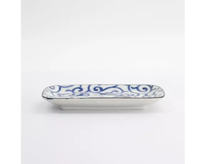 Tokyo Design Studio - Kawaii Rectangular Plate Cat Neko 16.3x10.2cm E 6pcs