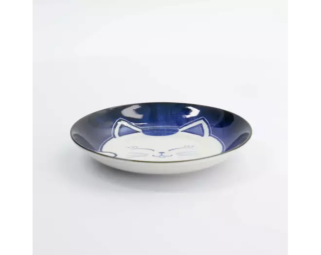 Tokyo Design Studio - Kawaii Round Plate Cat Neko 16.7x2.8cm F 6pcs