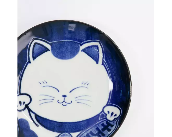 Tokyo Design Studio - Kawaii Round Plate Cat Neko 16.7x2.8cm F 6pcs