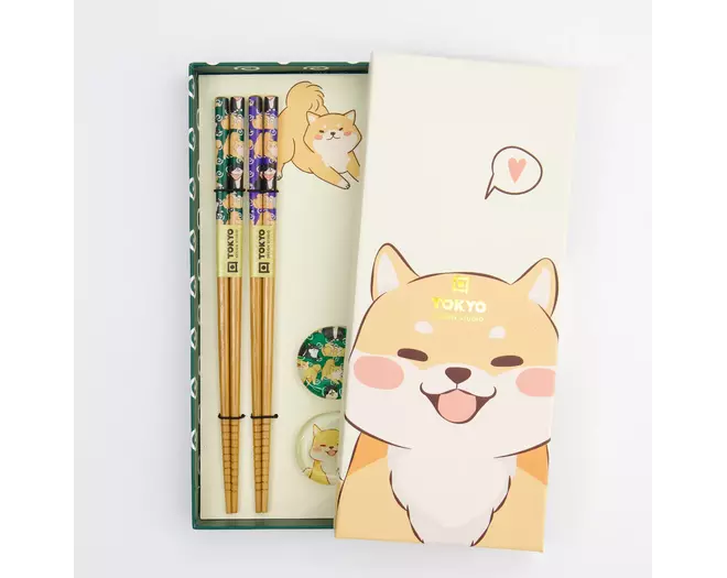 Tokyo Design Studio - Chopstick Giftset Chopstick and Rest/4 Shiba 10 sets