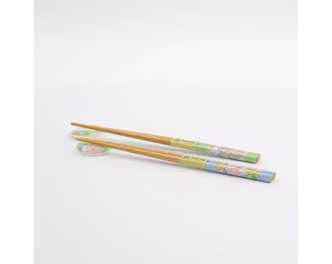 Tokyo Design Studio - Chopstick Giftset Chopstick and Rest/4 Kawaii Animals 10 sets