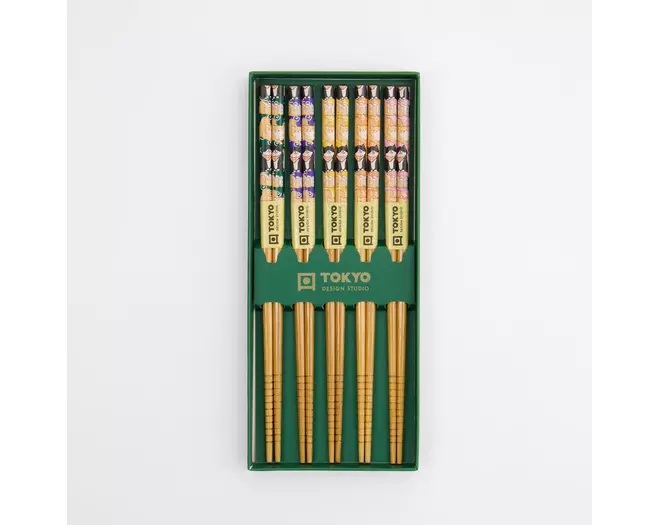 Tokyo Design Studio - Chopstick Giftset/5 Shiba 10 sets