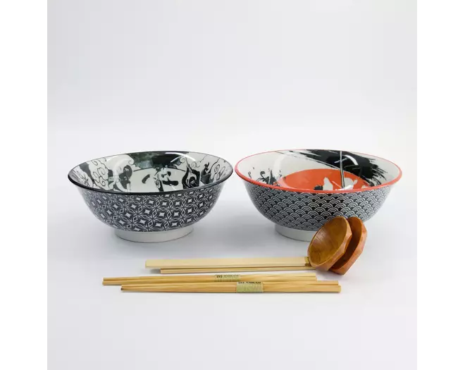 Tokyo Design Studio - Asakusa 6pcs Ramen Giftset 20.5x8cm 1250ml A 1 set