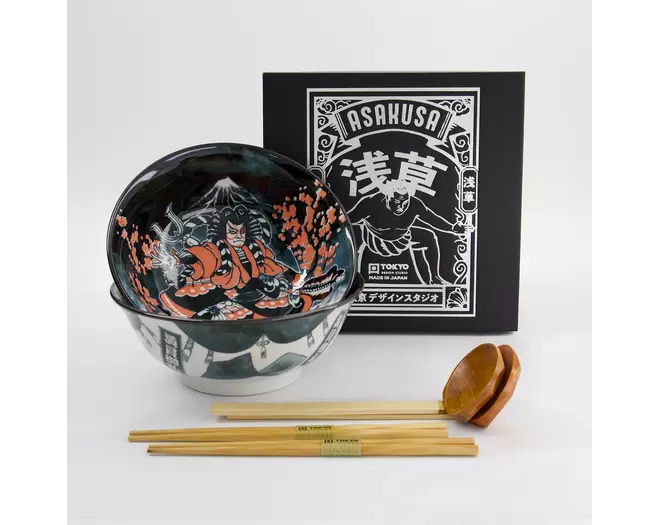 Tokyo Design Studio - Asakusa 6pcs. Ramen Giftset 20.5x8cm 1250ml. B  1 set