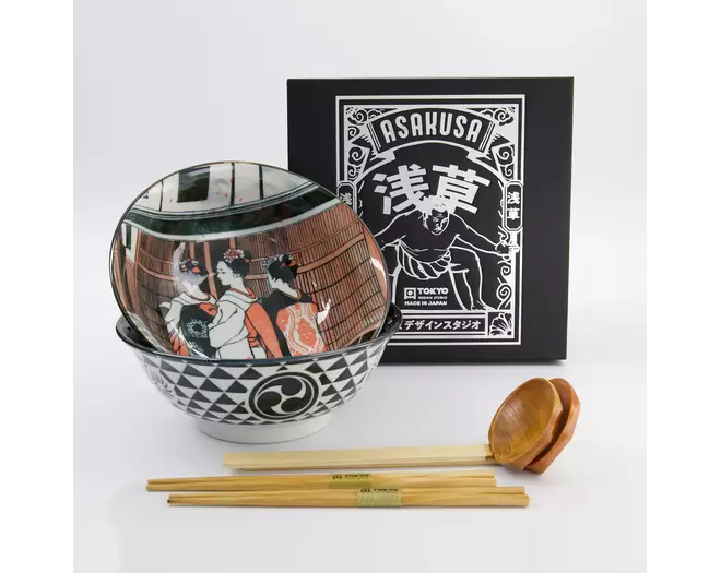 Tokyo Design Studio - Asakusa 6pcs. Ramen Giftset 20.5x8cm 1250ml C 1 set