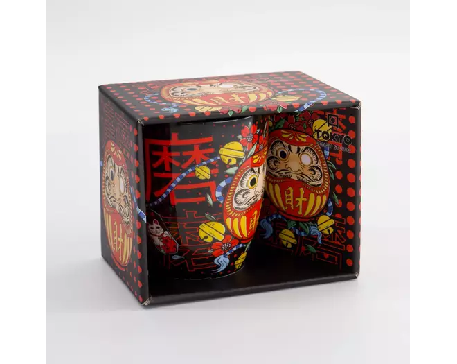 Tokyo Design Studio - Kawaii Daruma Mug W/Giftbox 8.5x10.2cm 340ml 6pcs