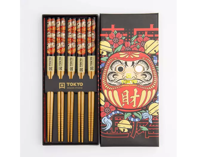 Tokyo Design Studio - Chopstick Giftset/5 Daruma 10 sets