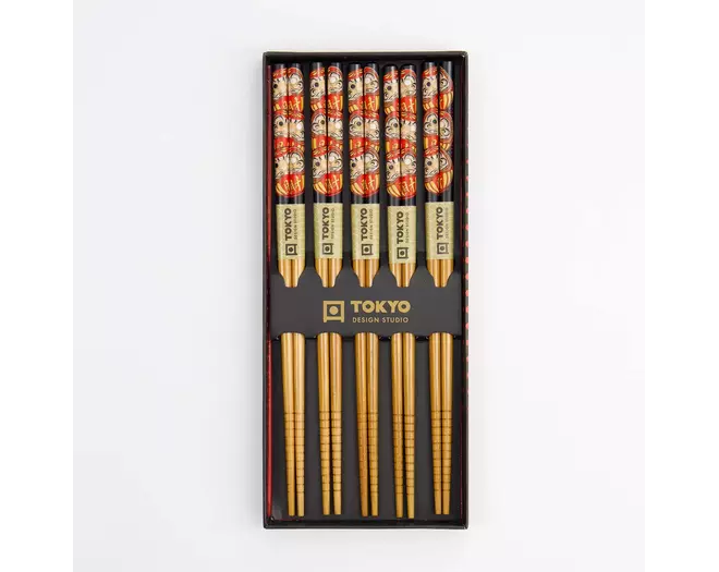 Tokyo Design Studio - Chopstick Giftset/5 Daruma 10 sets