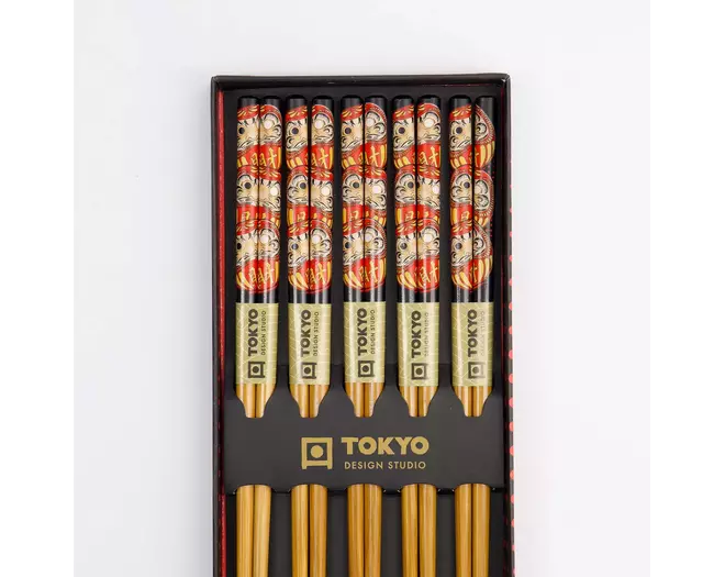 Tokyo Design Studio - Chopstick Giftset/5 Daruma 10 sets