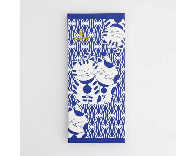 Tokyo Design Studio - Chopstick Giftset/5 Neko Cat Blue AH-01 10 sets