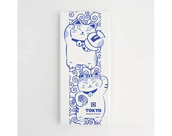 Tokyo Design Studio - Chopstick Giftset/5 Neko Cat Blue AH-02 10 sets