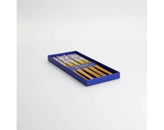 Tokyo Design Studio - Chopstick Giftset/5 Neko Cat Blue AH-02 10 sets