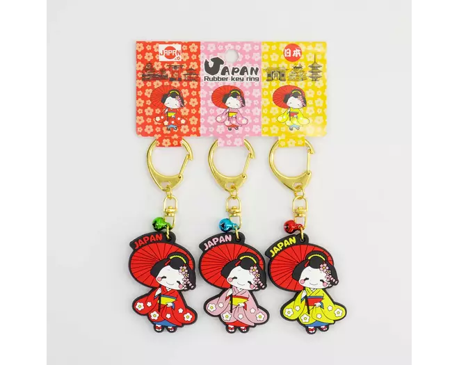 Tokyo Design Studio - Keychain Japan Geisha 3pcs 5 sets
