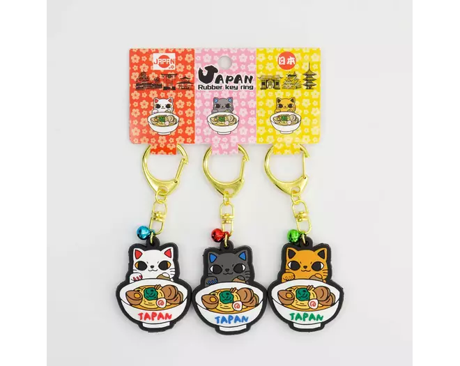 Tokyo Design Studio - Keychain Japan Cat Ramen 3pcs 5 sets