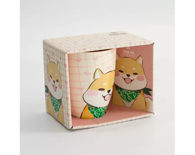 Tokyo Design Studio - Kawaii Shiba Mug W/Giftbox 8.5x10.2cm Pink 340ml 6pcs