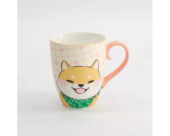 Tokyo Design Studio - Kawaii Shiba Mug W/Giftbox 8.5x10.2cm Pink 340ml 6pcs