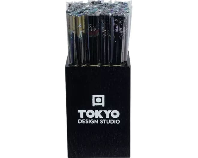 Tokyo Design Studio - Chopsticks Black Assorted 50 pair