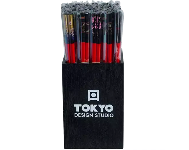 Tokyo Design Studio - Chopsticks Box Red 50 pair